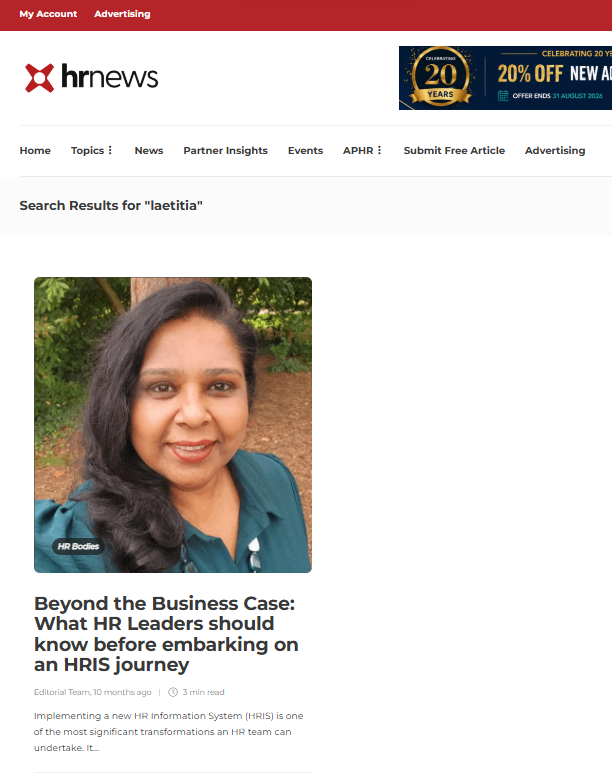 HR News - Article - Beyond the Business Case
